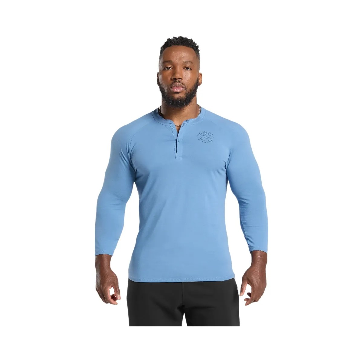 Gymshark Legacy Henley - Classic Blue - HypeFly India View 5