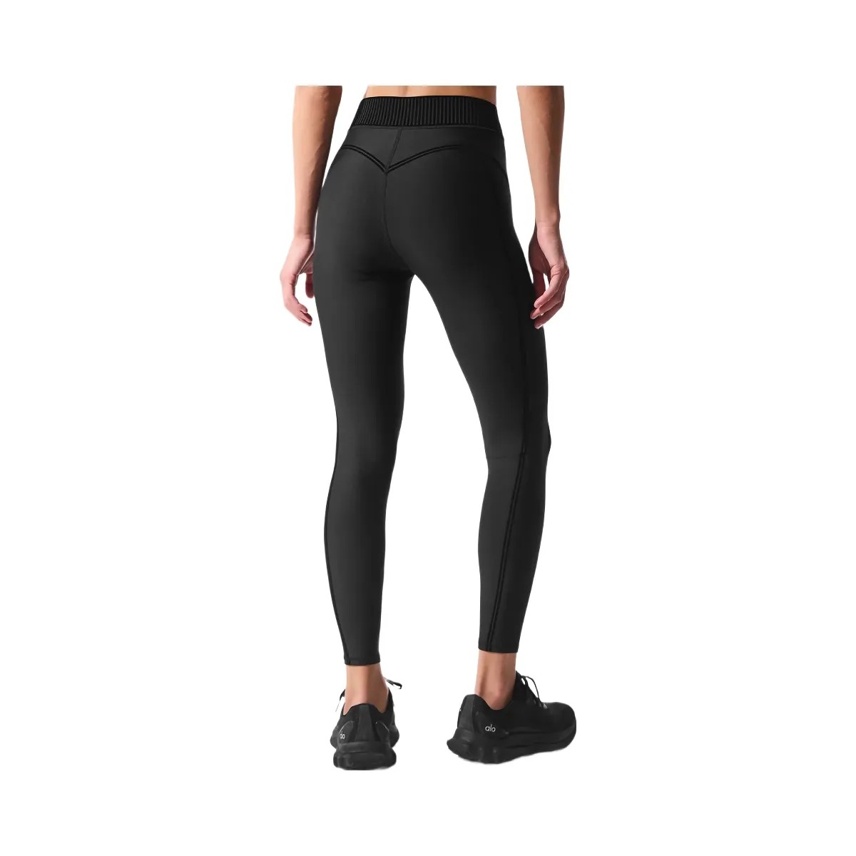 Alo Women's Airlift High-Waist 7/8 Line Up Legging - Black - HypeFly India View 3