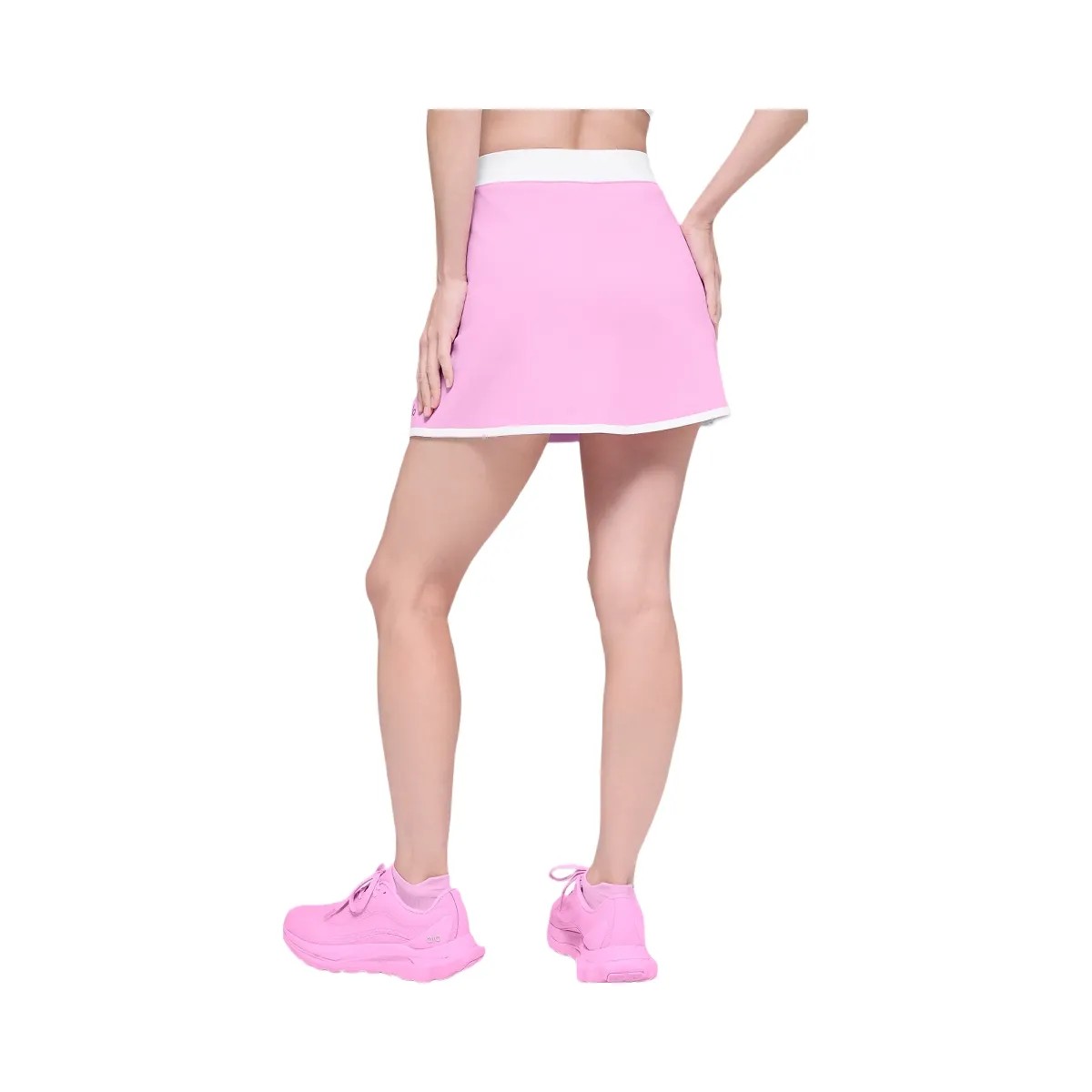 Alo Women's Airbrush Streamlined Skirt - Candy Heart Pink/White - HypeFly India View 2