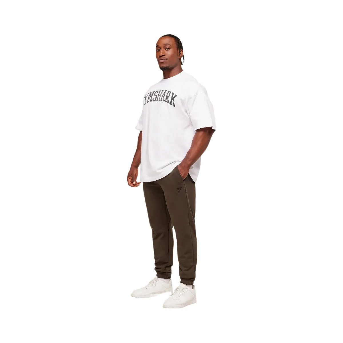 Gymshark Essential Oversized Joggers - Archive Brown - HypeFly India View 3