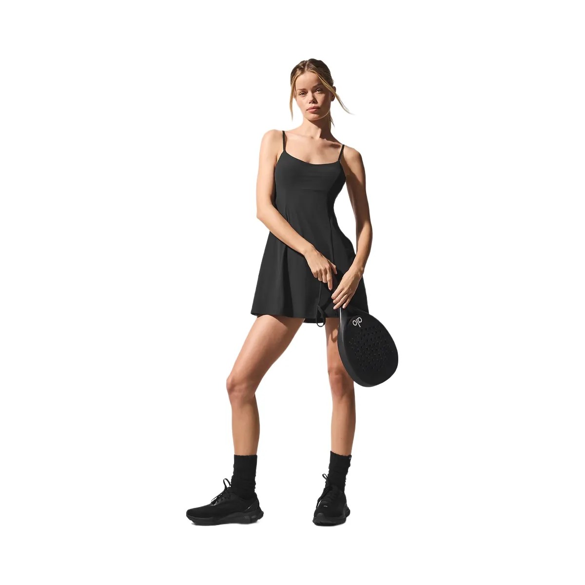 Alo Women's Breezy Tennis Dress - Black - HypeFly India View 5