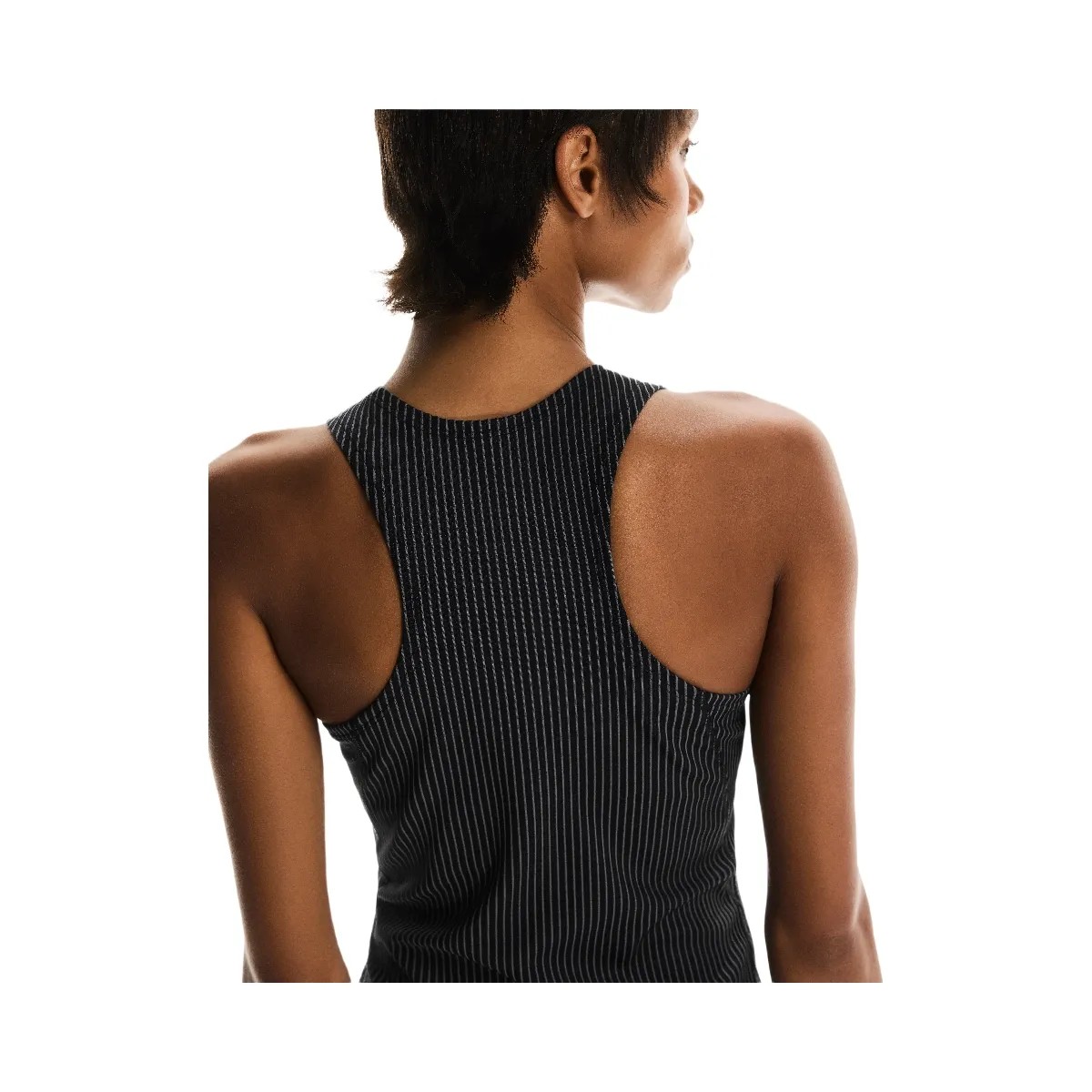 On All-Day Ribbed Dress Black | Rock  - HypeFly India View 3