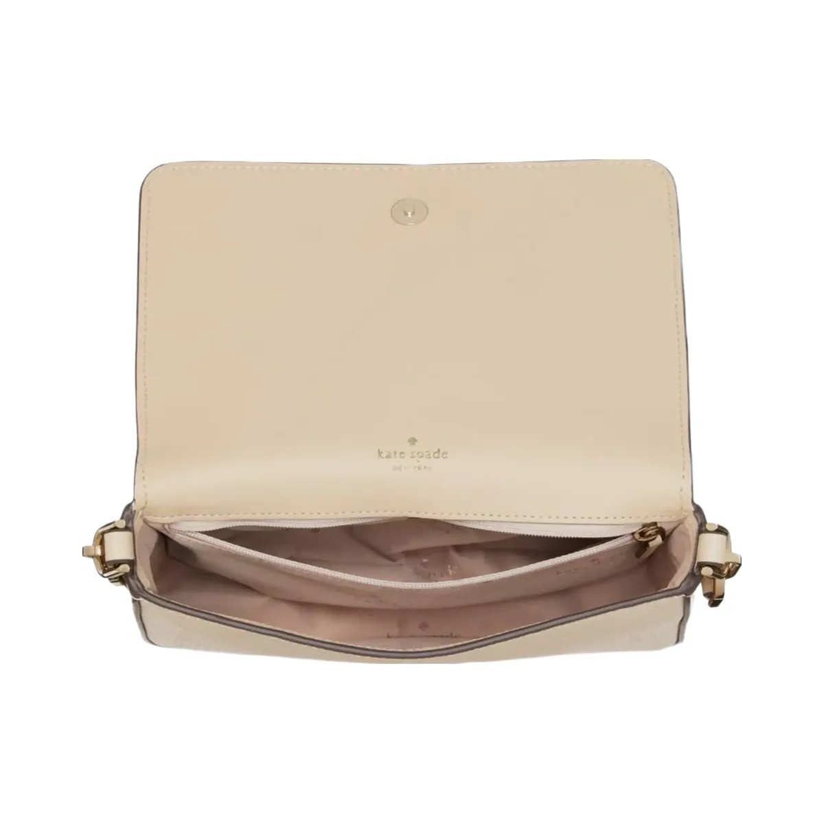 Kate Spade Lena Colorblock Mini Flap Crossbody Light Sand Multi - HypeFly India View 4