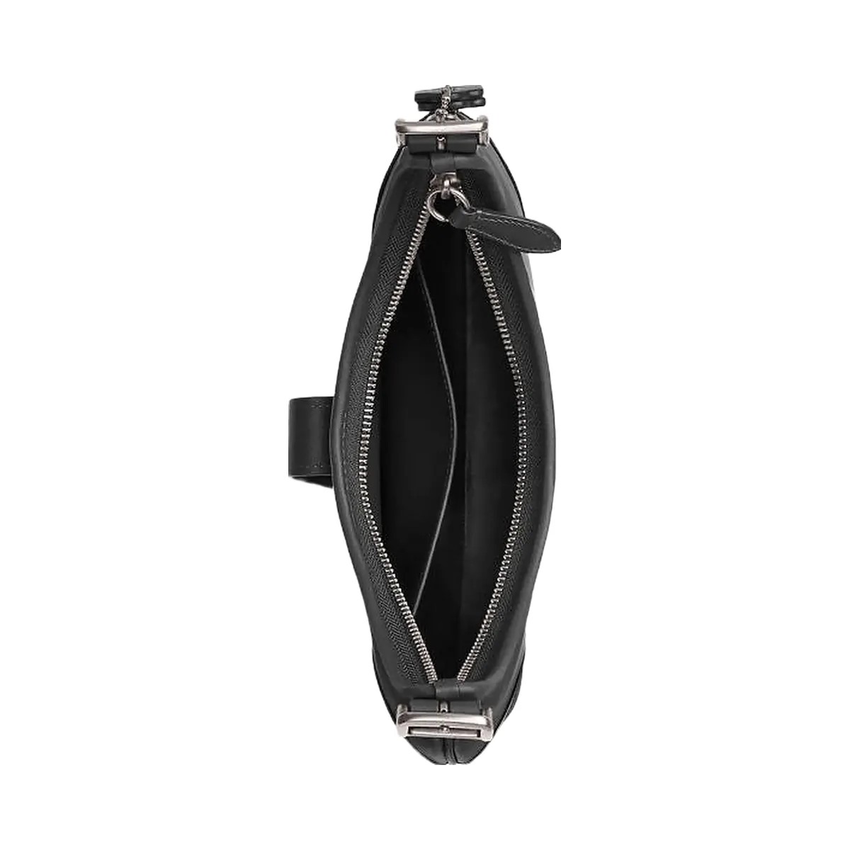 Coach Hamptons Hobo Bag Glovetan Leather-Silver-Black - HypeFly India View 2