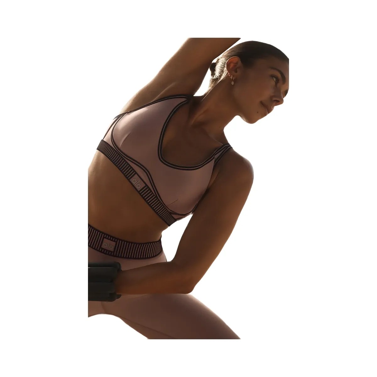 Alo Women's Airlift Line Up Bra - Taupe - HypeFly India View 6