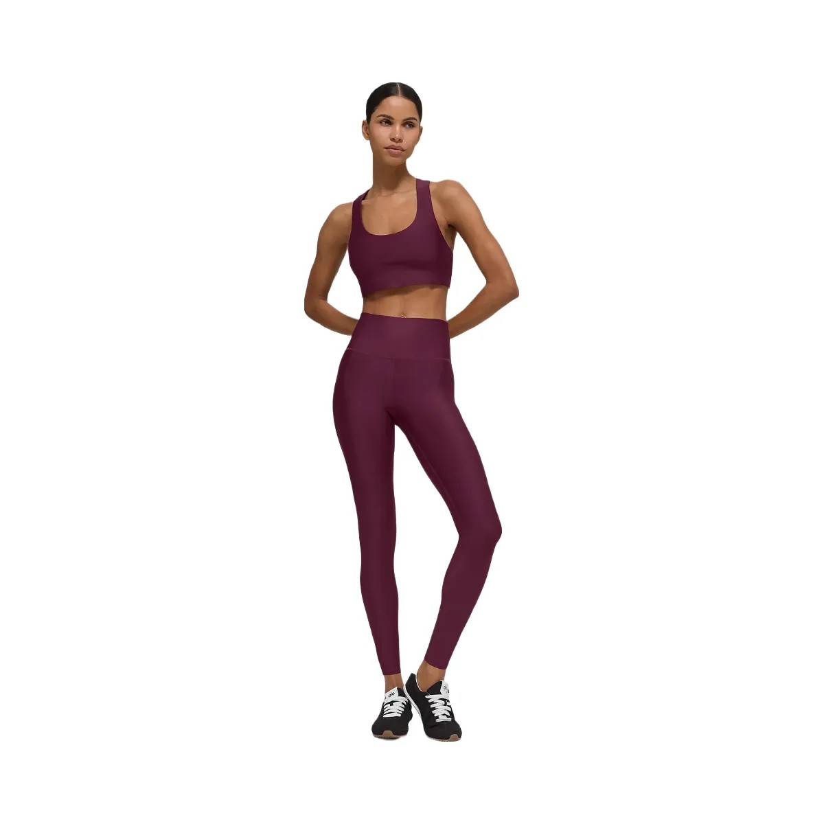 Alo Women's Airlift Advantage Racerback Bra - Burgundy - HypeFly India View 4
