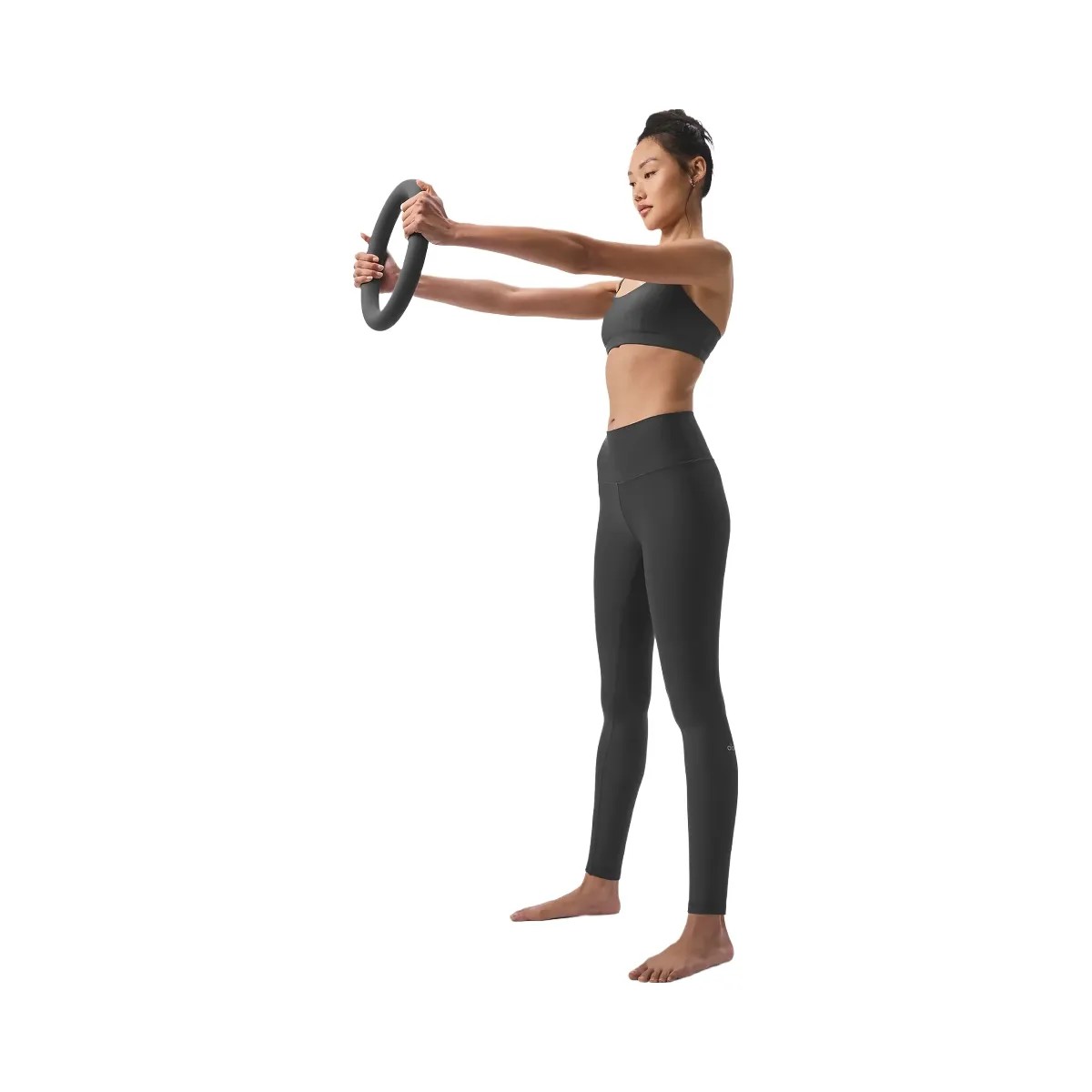 Alo Women's 7/8 High-Waist Airlift Legging - Anthracite - HypeFly India View 4