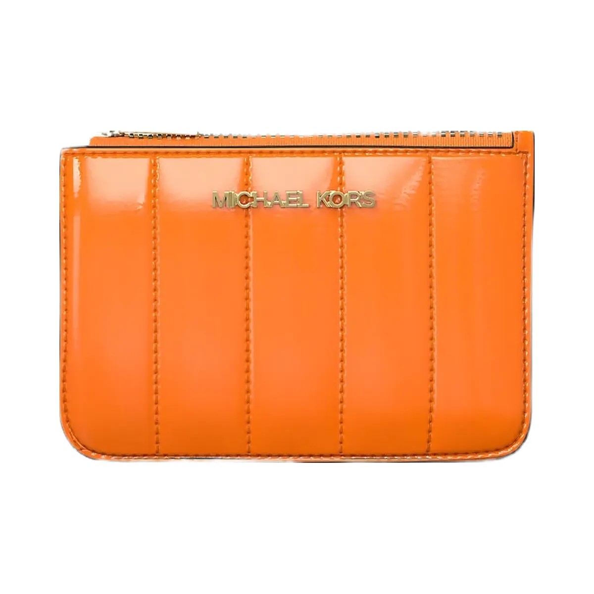 Michael Kors Jet Set Small Patent Coin Purse Pop Orange - HypeFly India View 1