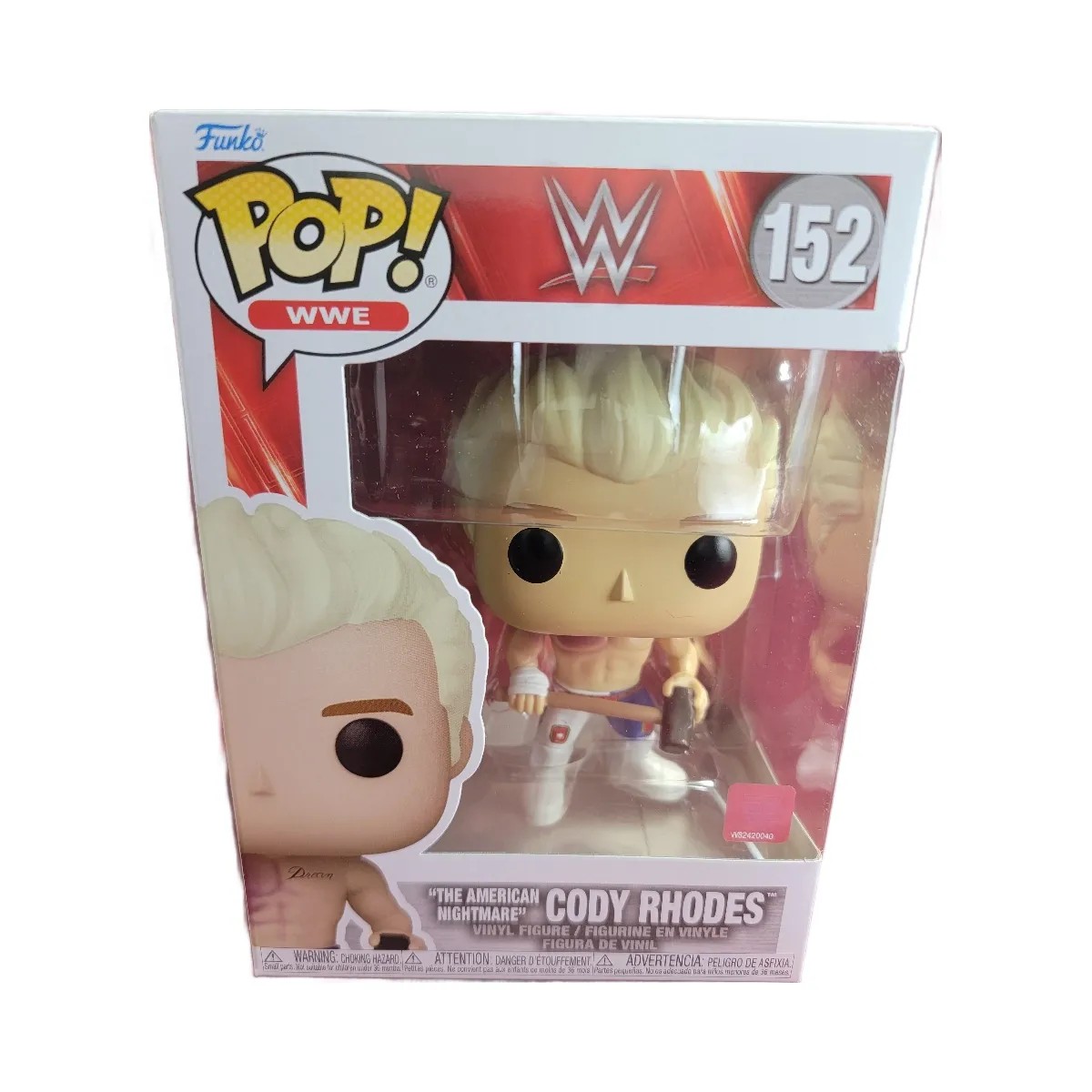 Funko Pop! Cody Rhodes # 152 (nib)
With pop protector #152 - HypeFly India View 1
