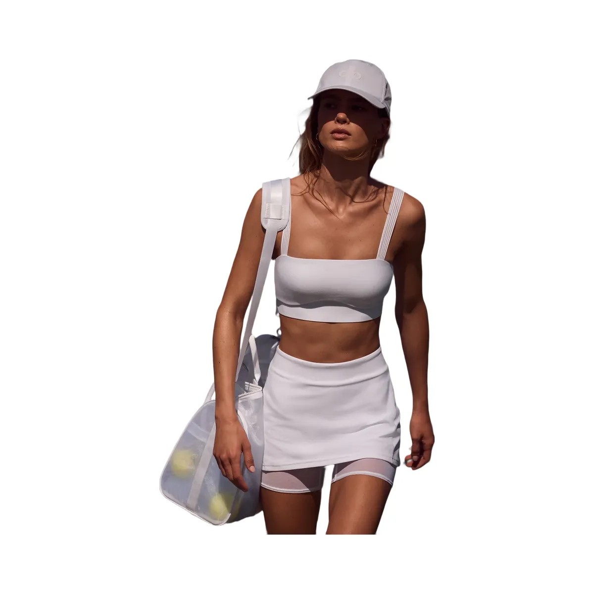 Alo Women's Alosoft Serve It Up Skirt - White - HypeFly India View 5