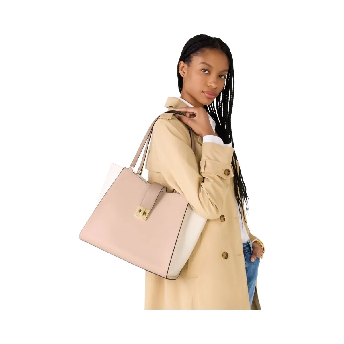 Kate Spade Phoebe Large Tote Toasted Hazelnut Multi - HypeFly India View 2