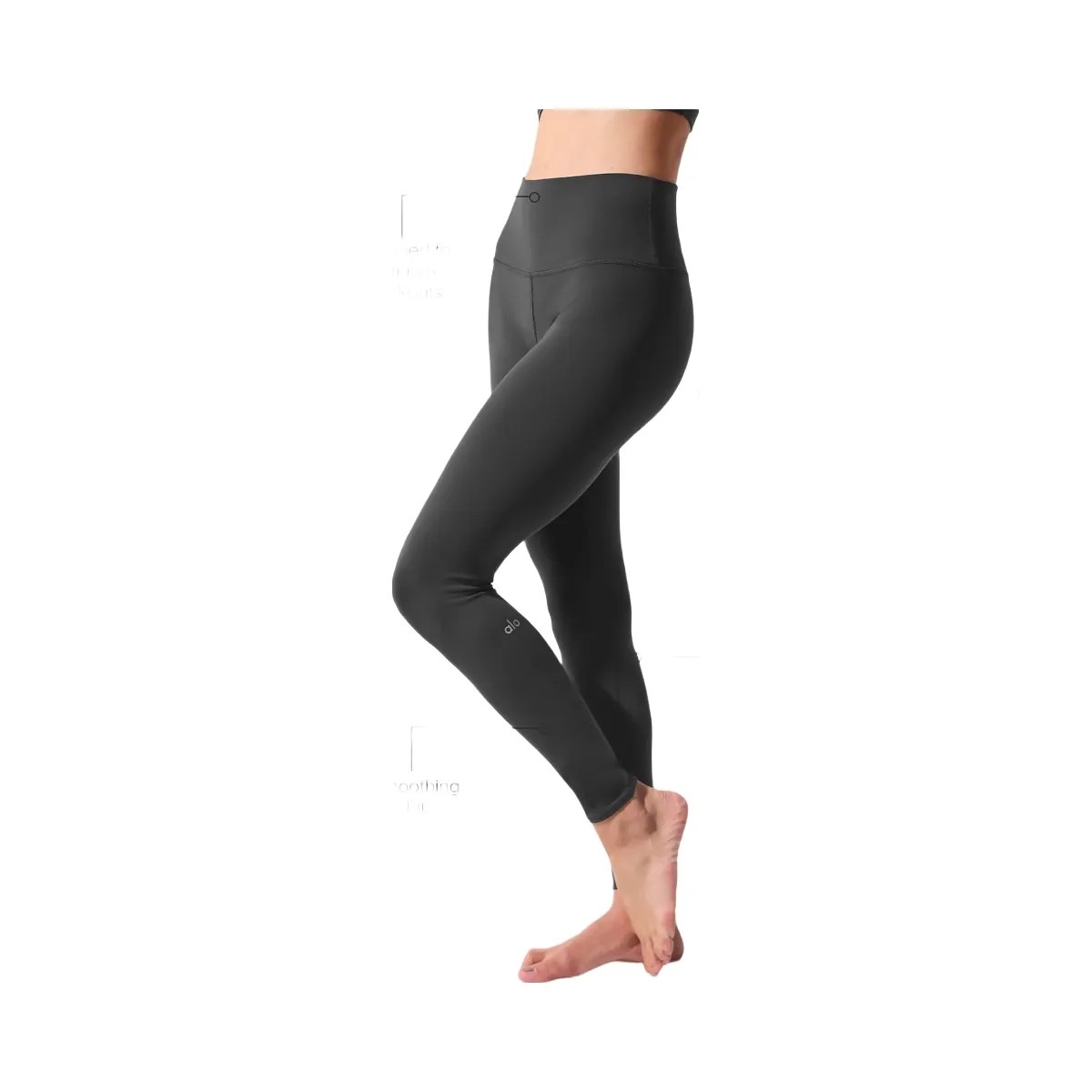 Alo Women's High-Waist Airbrush Legging - Anthracite - HypeFly India View 2