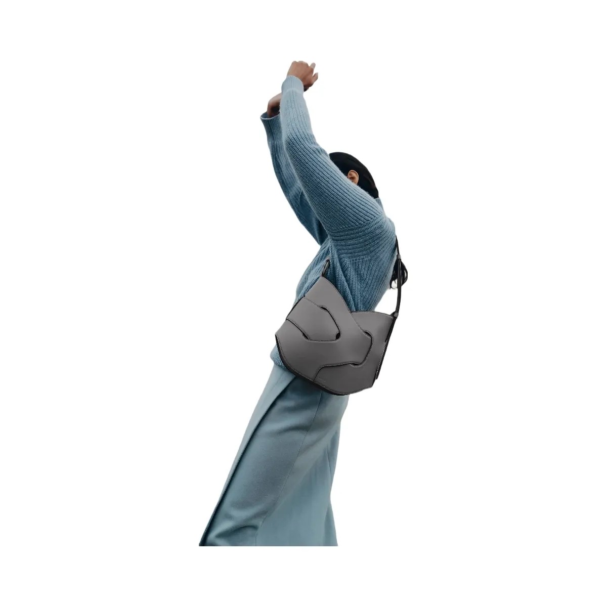 Polene Nodde Hobo Smooth Stone - HypeFly India View 4