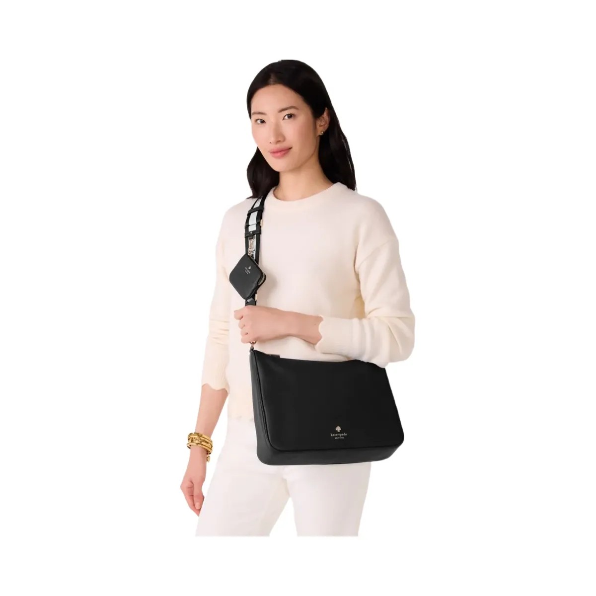 Kate Spade Emma Large Crossbody Bag Black - HypeFly India View 2