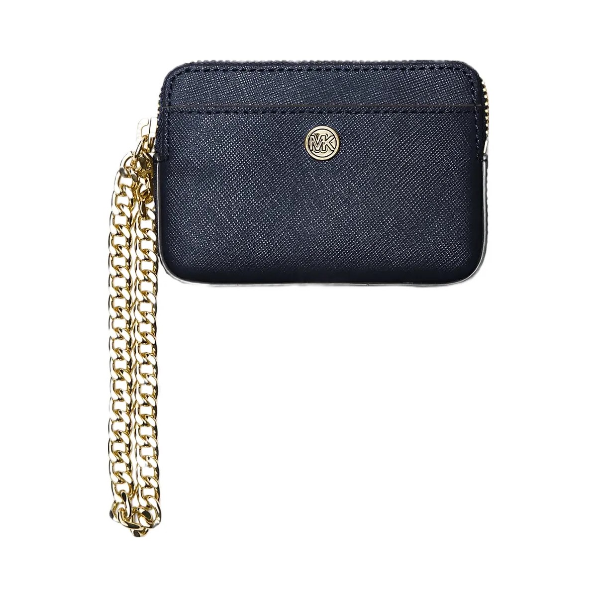 Michael Kors Medium Saffiano Leather Chain Card Case Navy - HypeFly India View 1