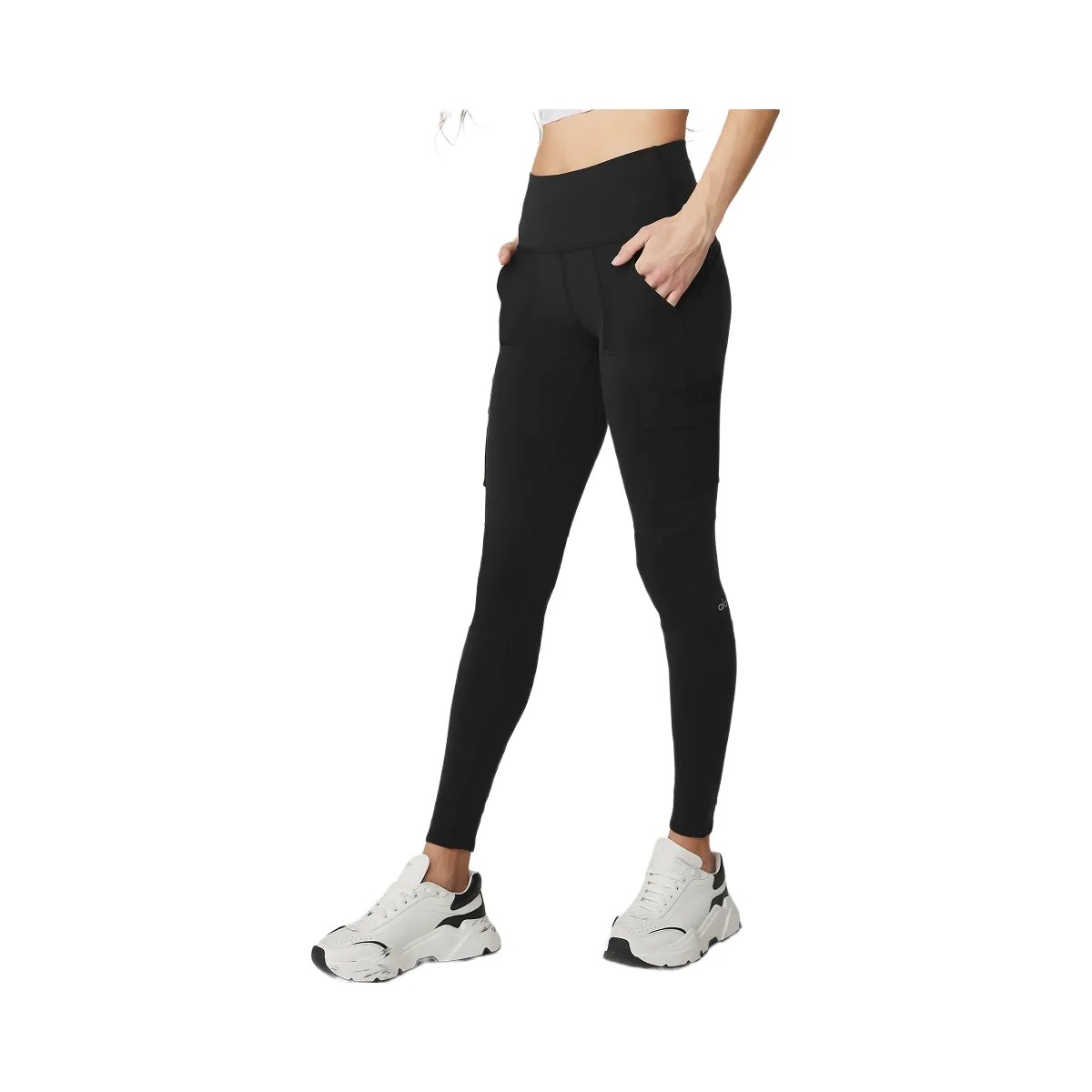 Alo Women's High-Waist Cargo Legging - Black - HypeFly India View 1