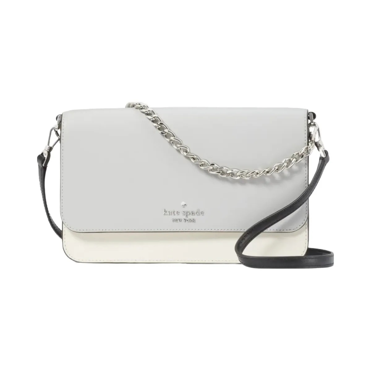 Kate Spade Madison Willow Convertible Crossbody Platinum Grey Multi - HypeFly India View 1