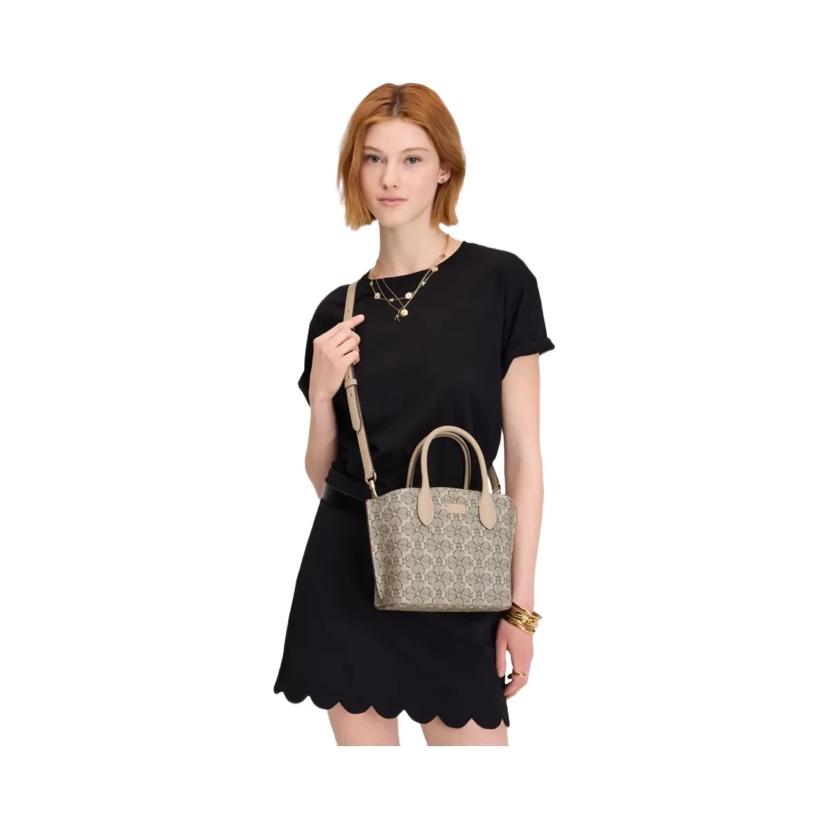 Kate Spade Suite Spade Flower Crossbody Tote Neutral Multi - HypeFly India View 4