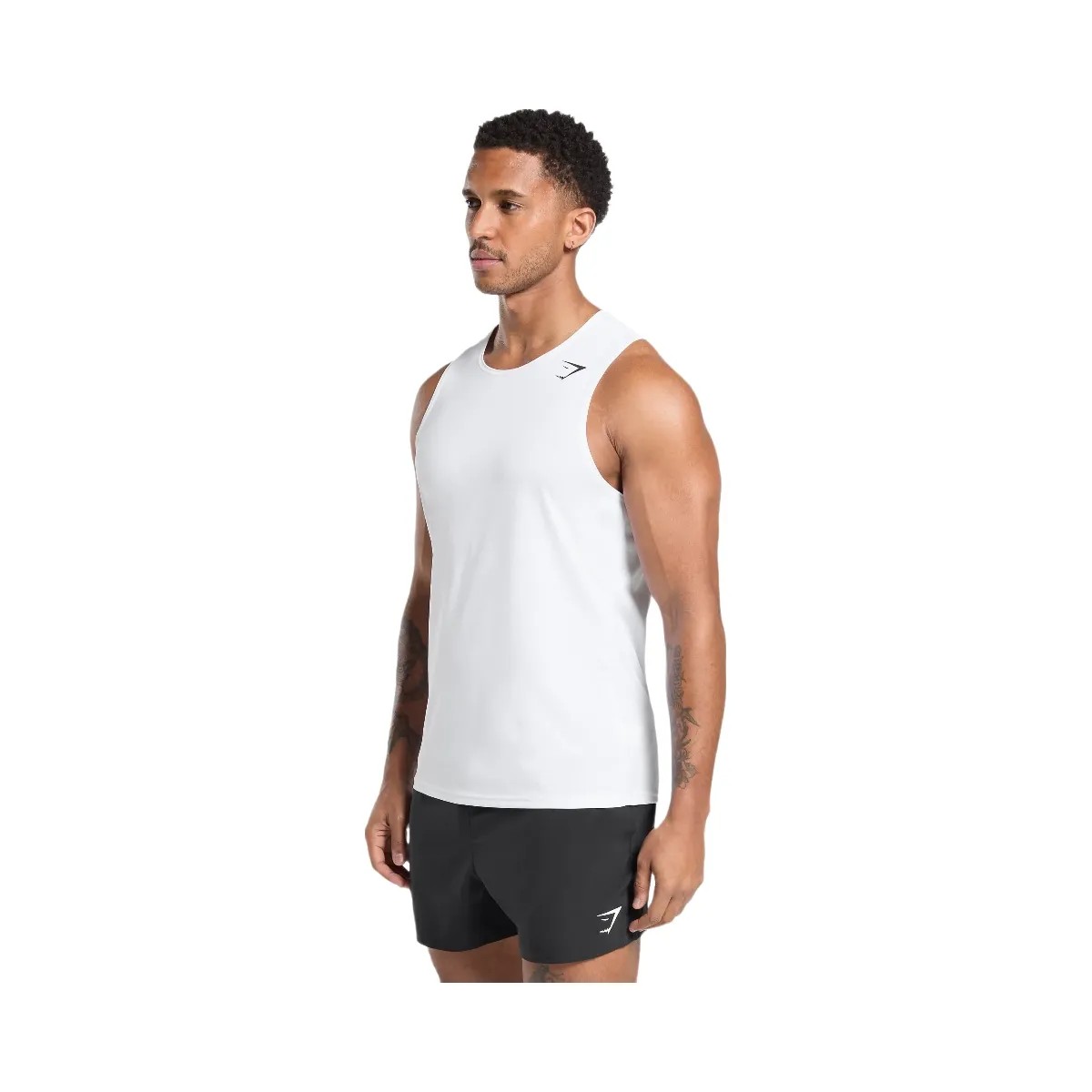 Gymshark Arrival Tank - White - HypeFly India View 3