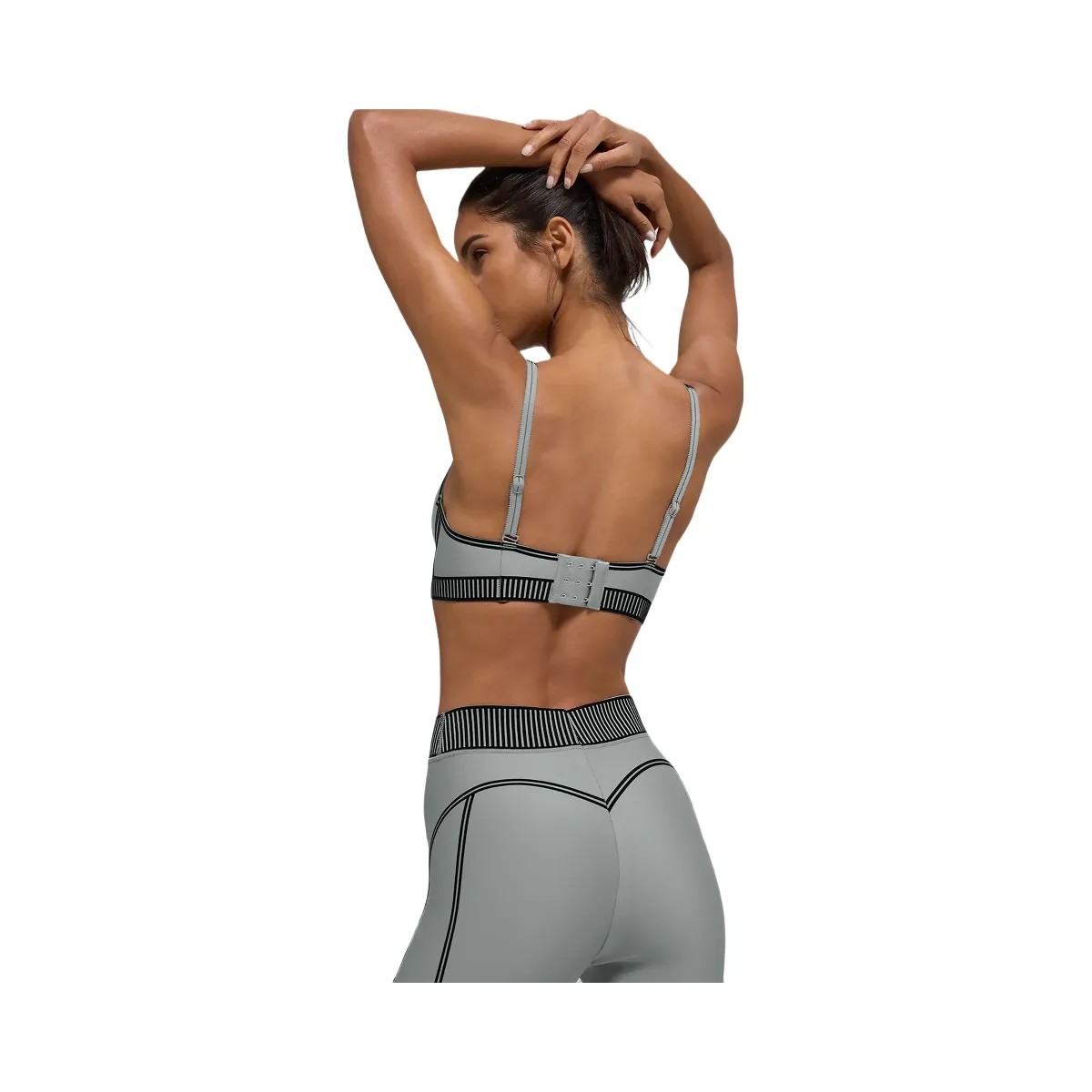 Alo Women's Airlift Line Up Bra - Lunar Grey - HypeFly India View 2