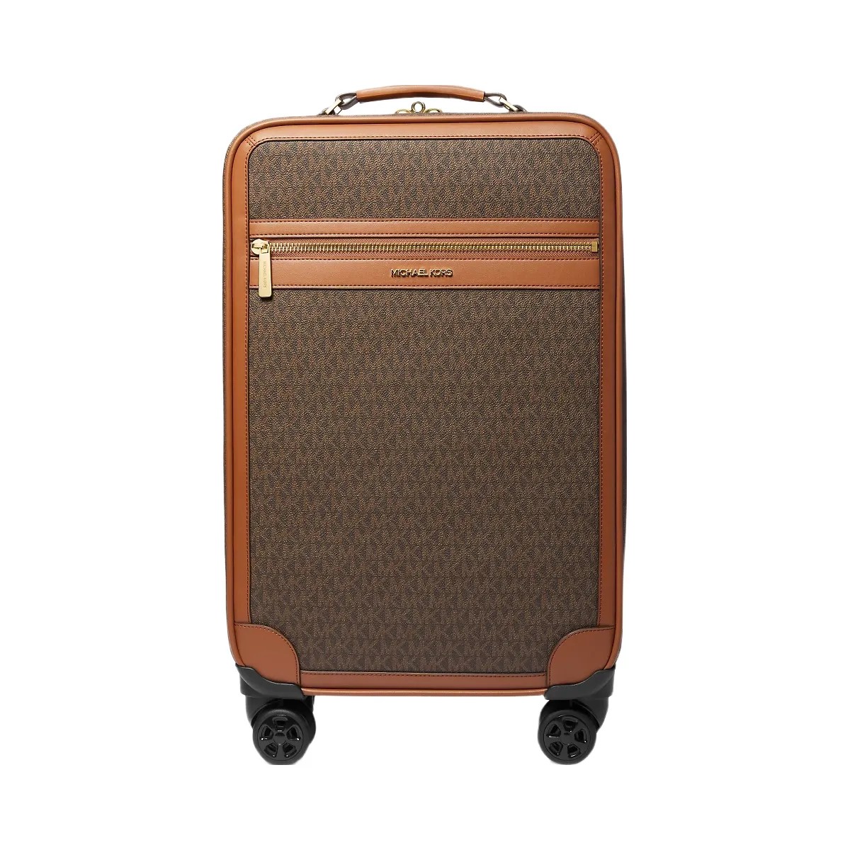 Michael Kors Small Signature Logo Suitcase Brown - HypeFly India View 1