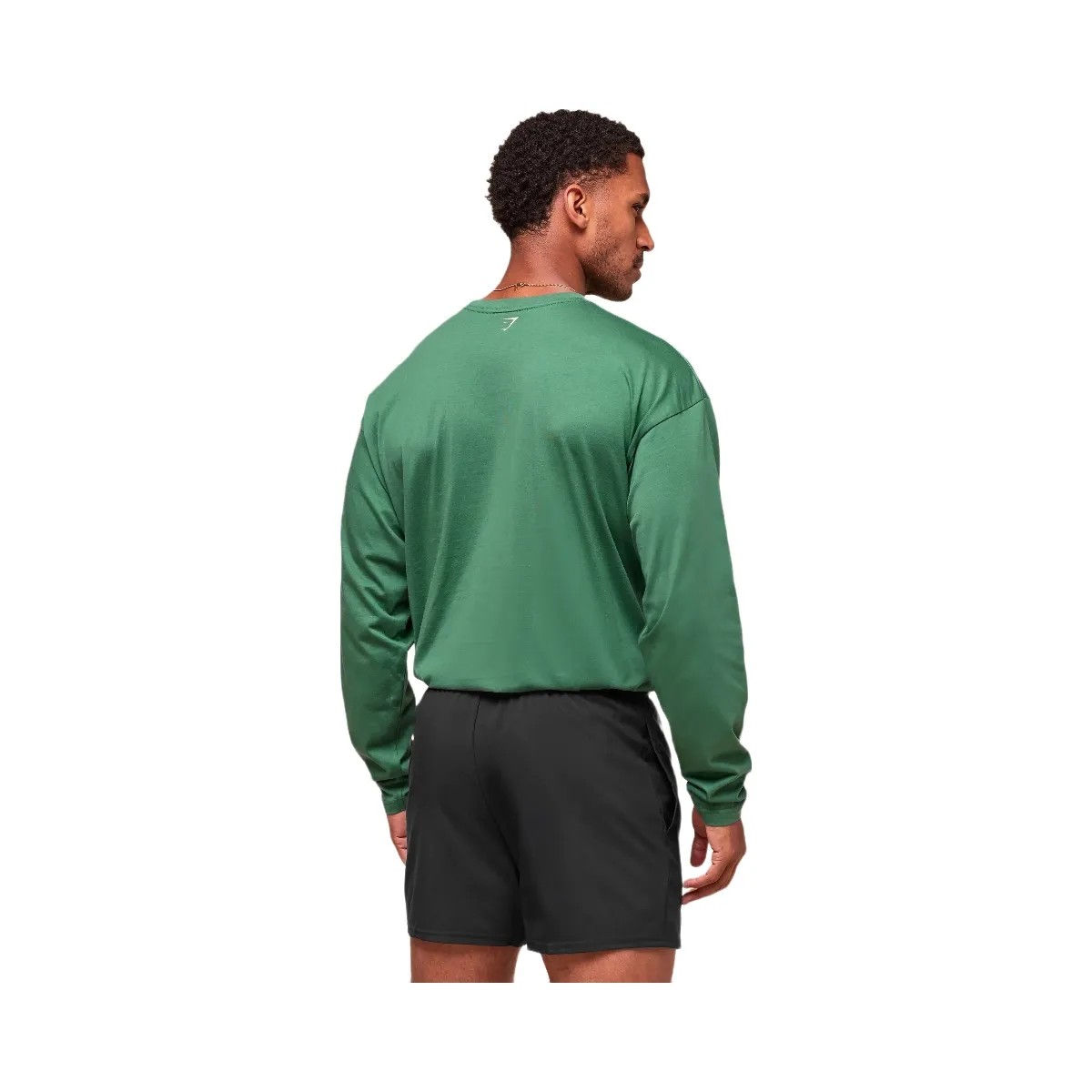 Gymshark Worn Graphic Long Sleeve T-Shirt - Lift Green - HypeFly India View 2