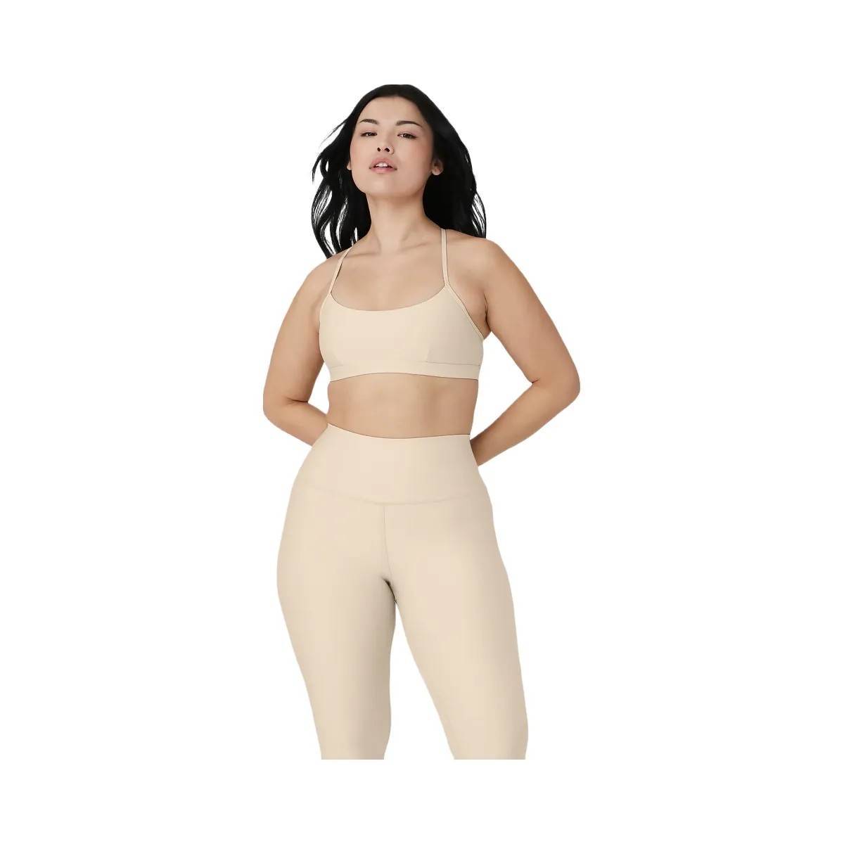 Alo Women's Airlift Intrigue Bra - Macadamia - HypeFly India View 1