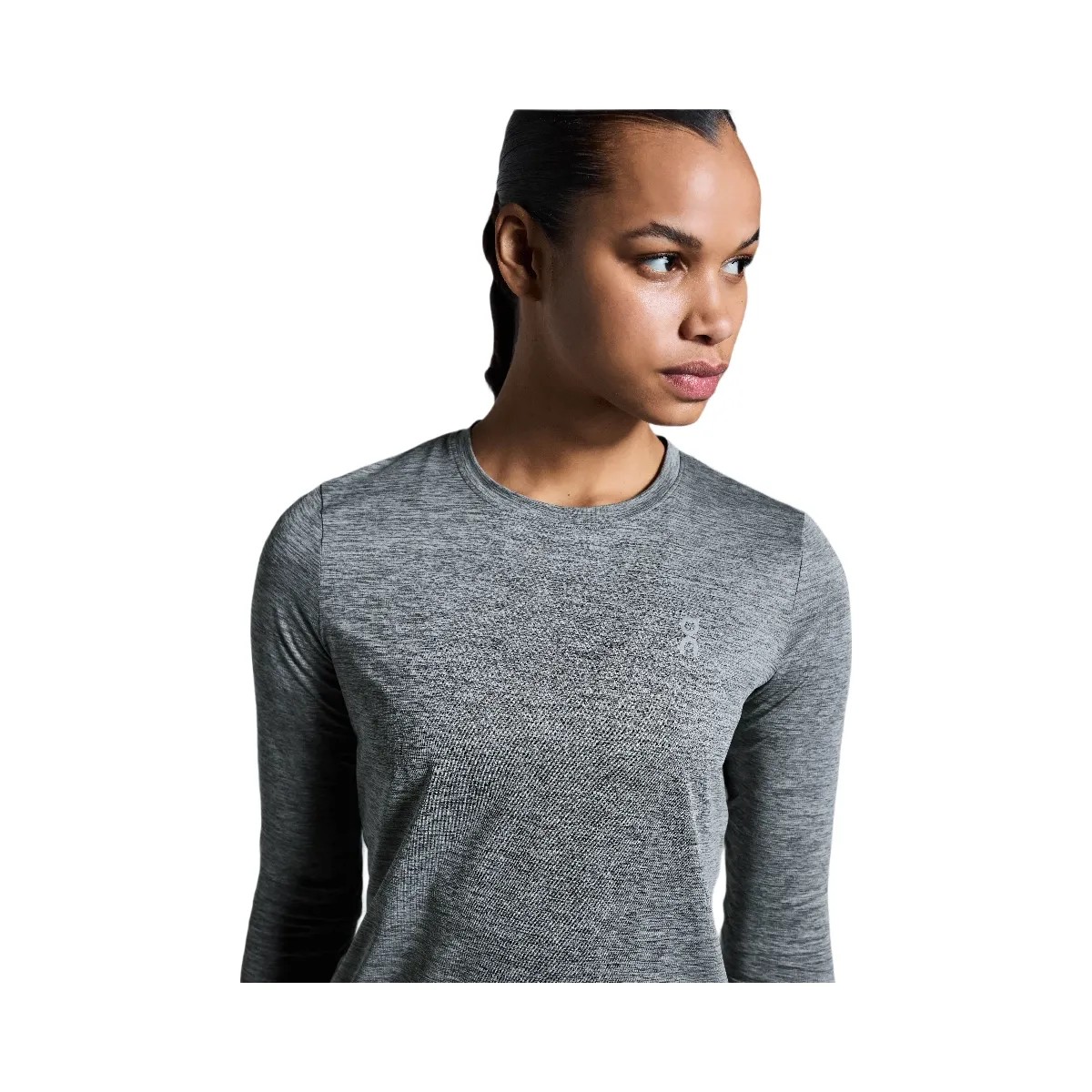 On Core Long-T Heather Gray - HypeFly India View 5