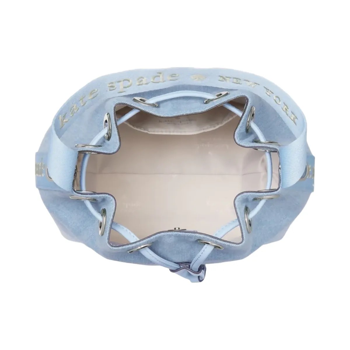 Kate Spade Kip Denim Bucket Bag Blue Multicolor - HypeFly India View 4