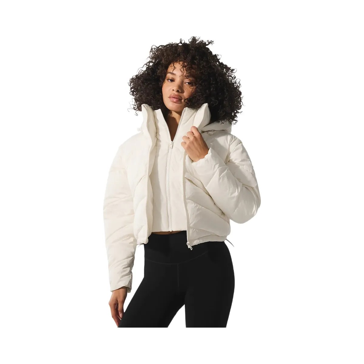 Alo Women's Glacier Puffer - Ivory - HypeFly India View 1