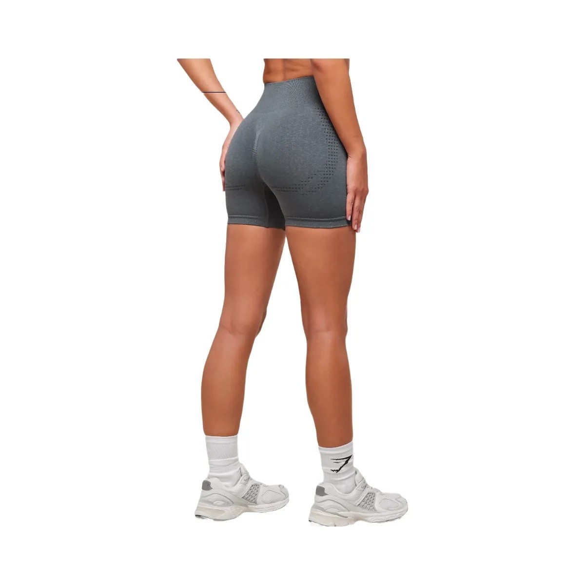 Gymshark Vital Soft Short - Strong Grey/Marl - HypeFly India View 2