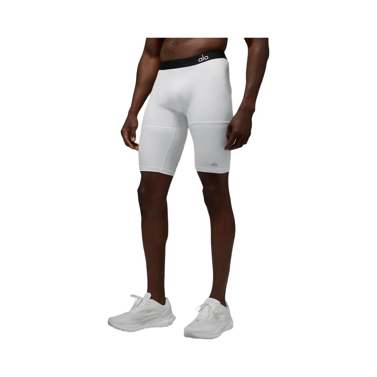 Alo Men's 9" Flight Compression Short - White - HypeFly India View 5