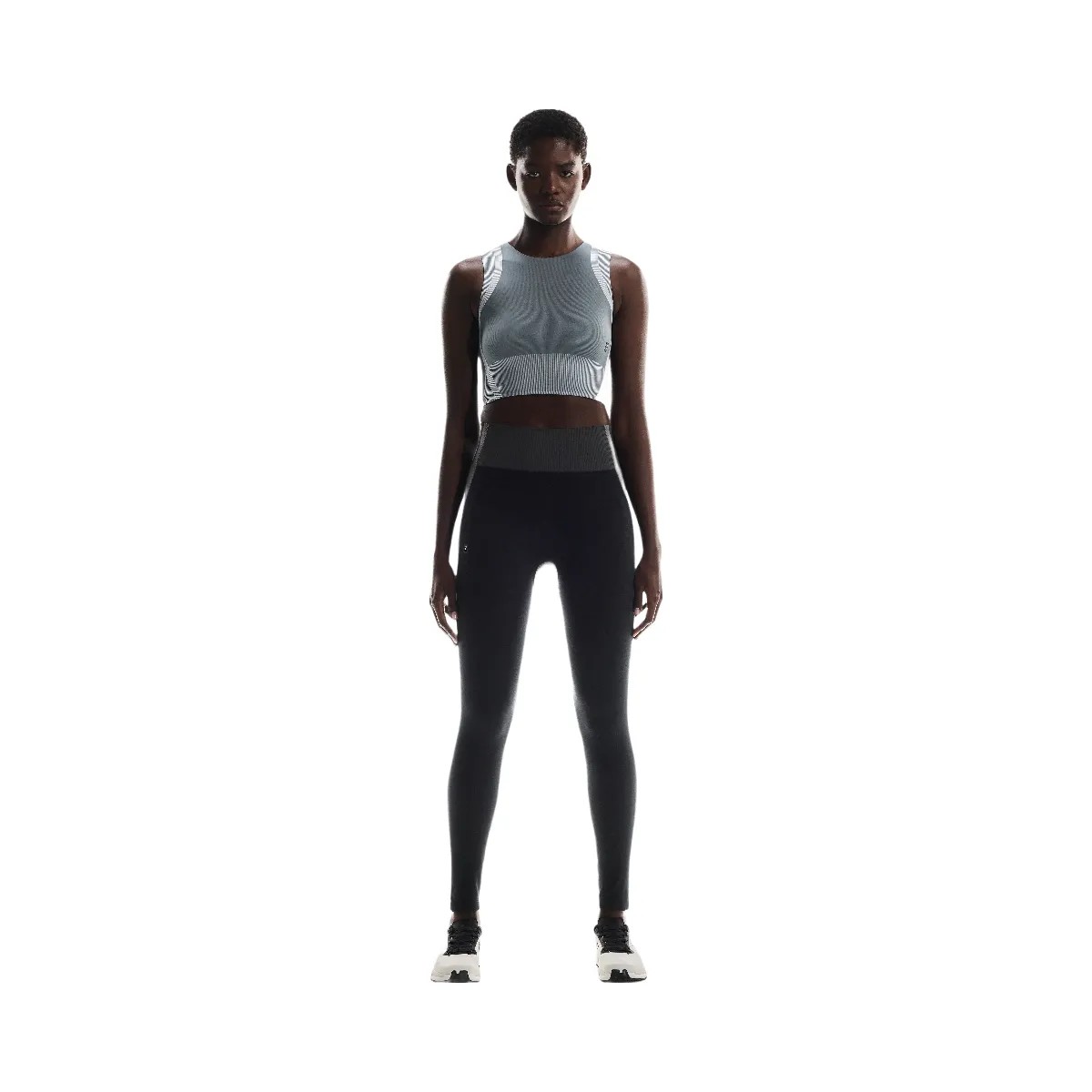 On Studio Knit Tights Black | Eclipse - HypeFly India View 2