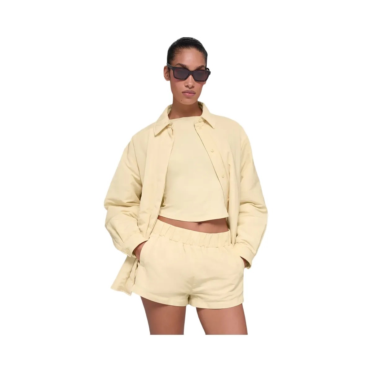 Alo Women's Socialite Shacket - Candlelight Yellow - HypeFly India View 2
