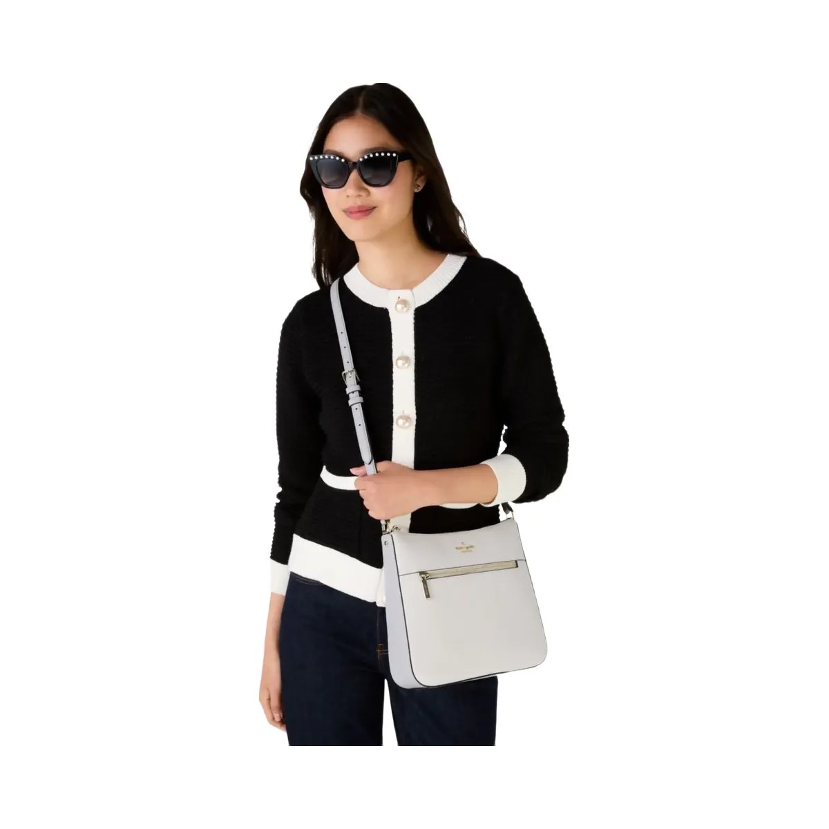 Kate Spade Lena Colorblock Large Swingpack Crossbody Mountain Grey Multi - HypeFly India View 2