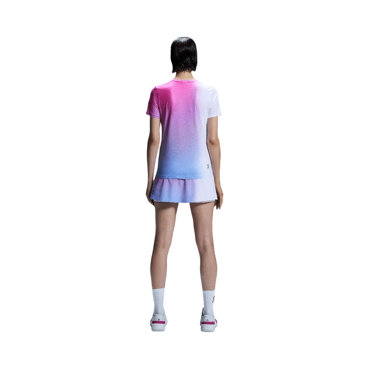 On Court Skirt White | Pink - HypeFly India View 2