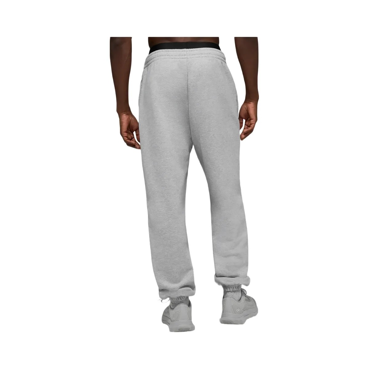 Alo Men's Cuffed Renown Heavy Weight Sweatpant - Athletic Heather Grey - HypeFly India View 2