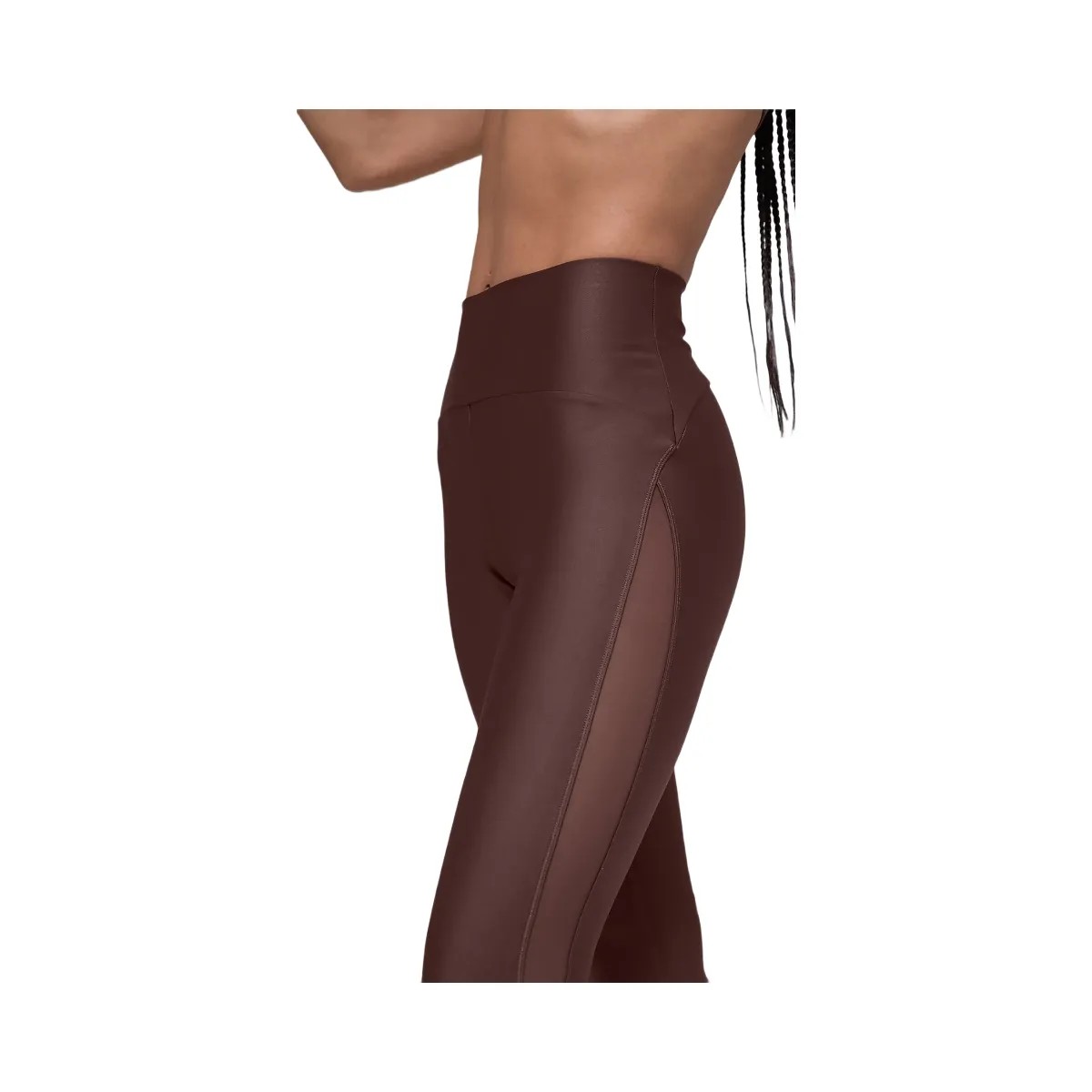 Alo Women's Airlift High-Waist Mesh Infatuation Legging - Brownstone - HypeFly India View 3