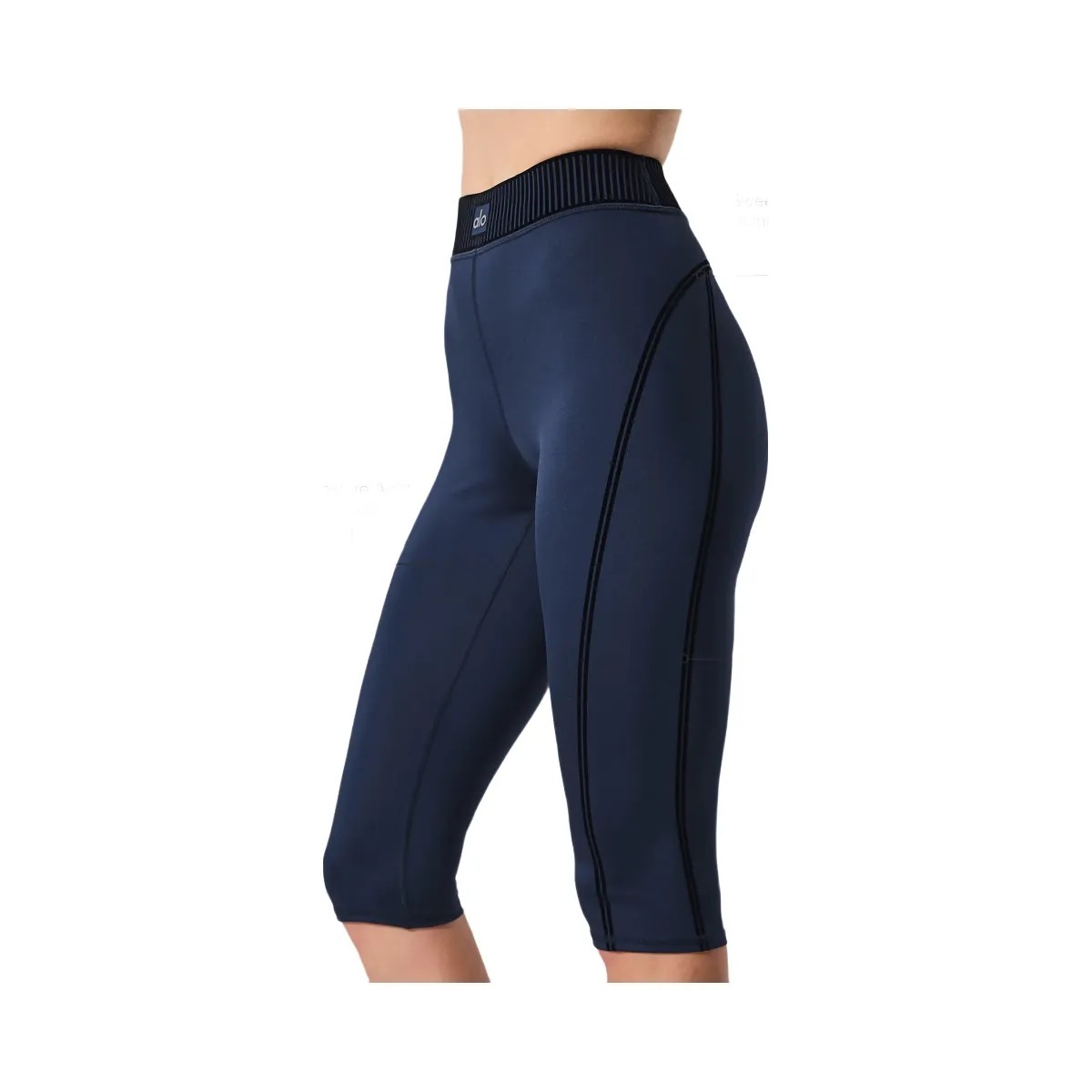 Alo Women's Airlift High-Waist Line Up Capri - Navy - HypeFly India View 2
