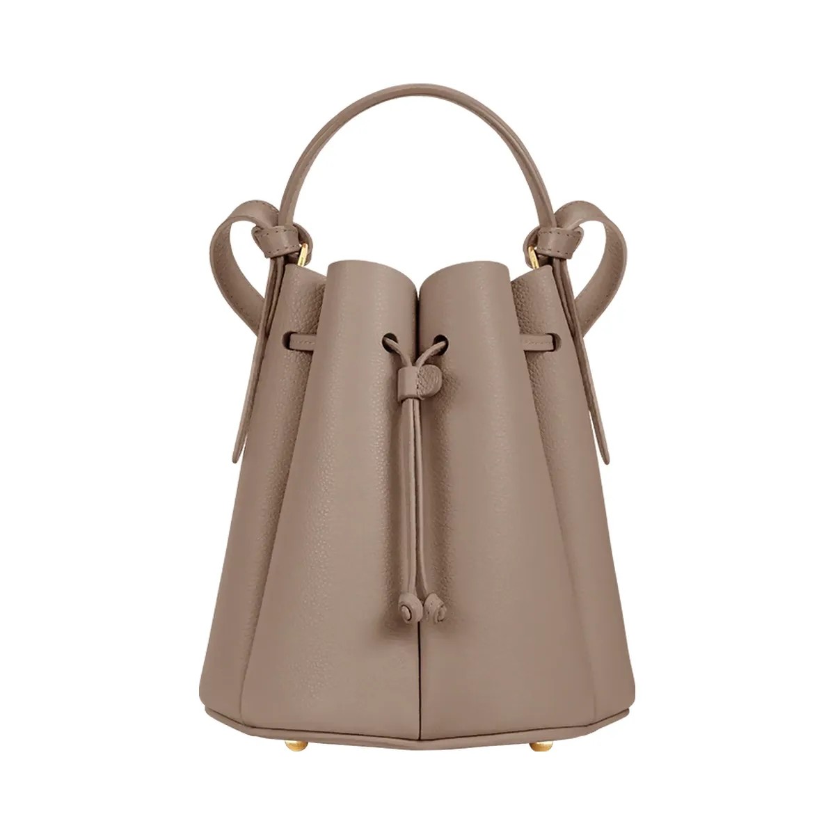Polene Numero Huit Mini Textured Taupe - HypeFly India View 1