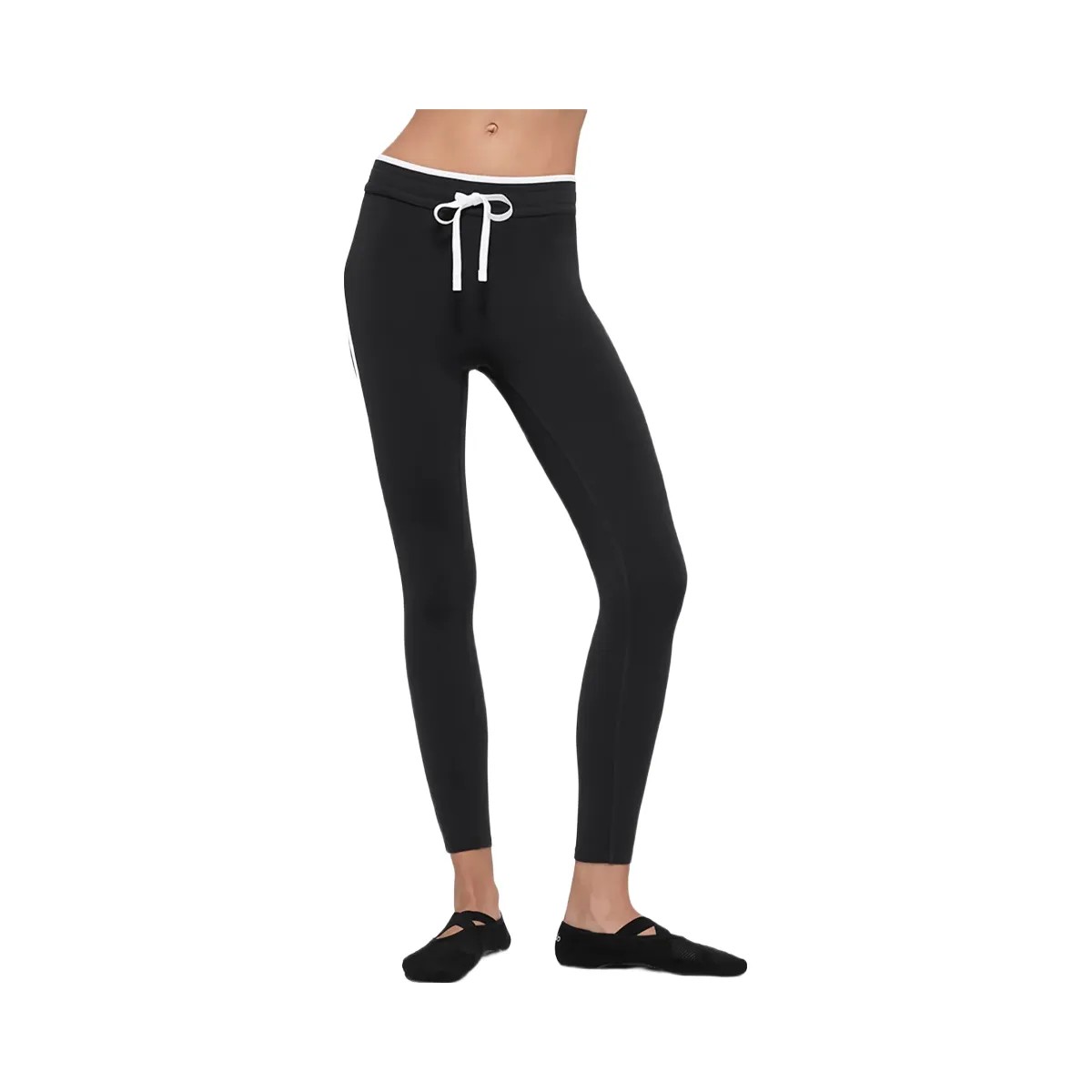 Alo Women's Airbrush High-Waist Race Pace 7/8 Legging - Black/White - HypeFly India View 1