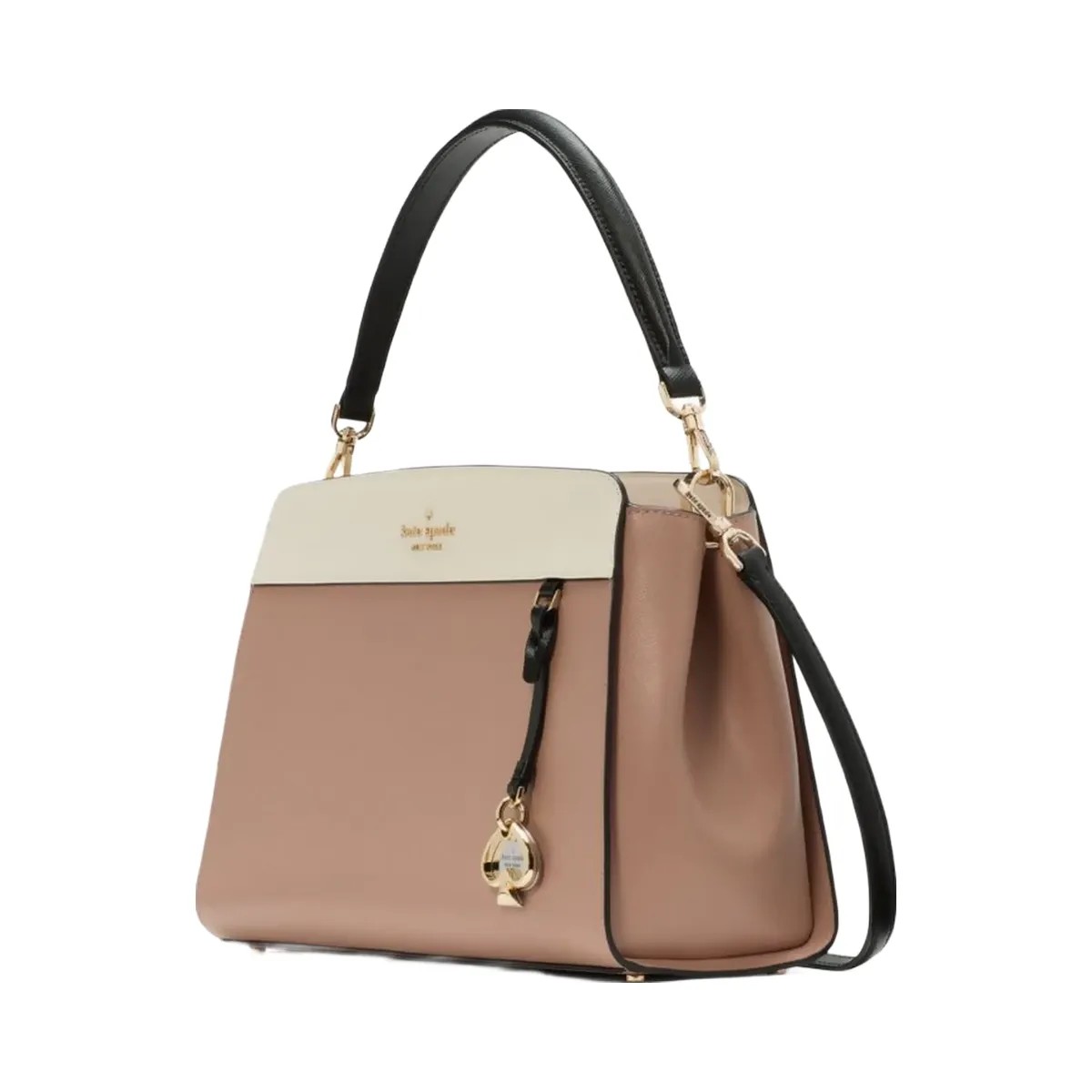 Kate Spade Madison Medium Top Handle Satchel Toasted Hazelnut Multi - HypeFly India View 2