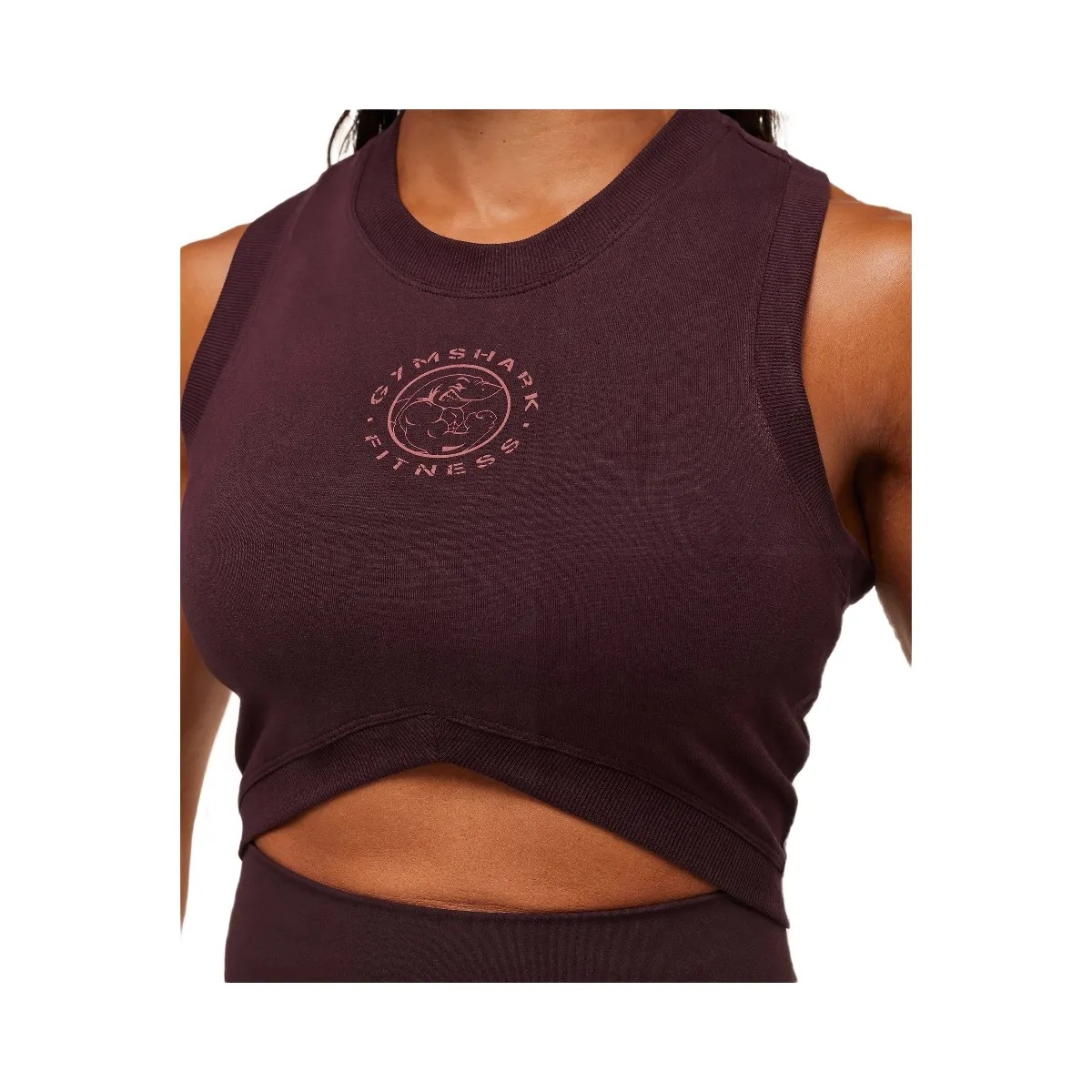 Gymshark Legacy Sleeveless Crop Top - Cherry Purple - HypeFly India View 5