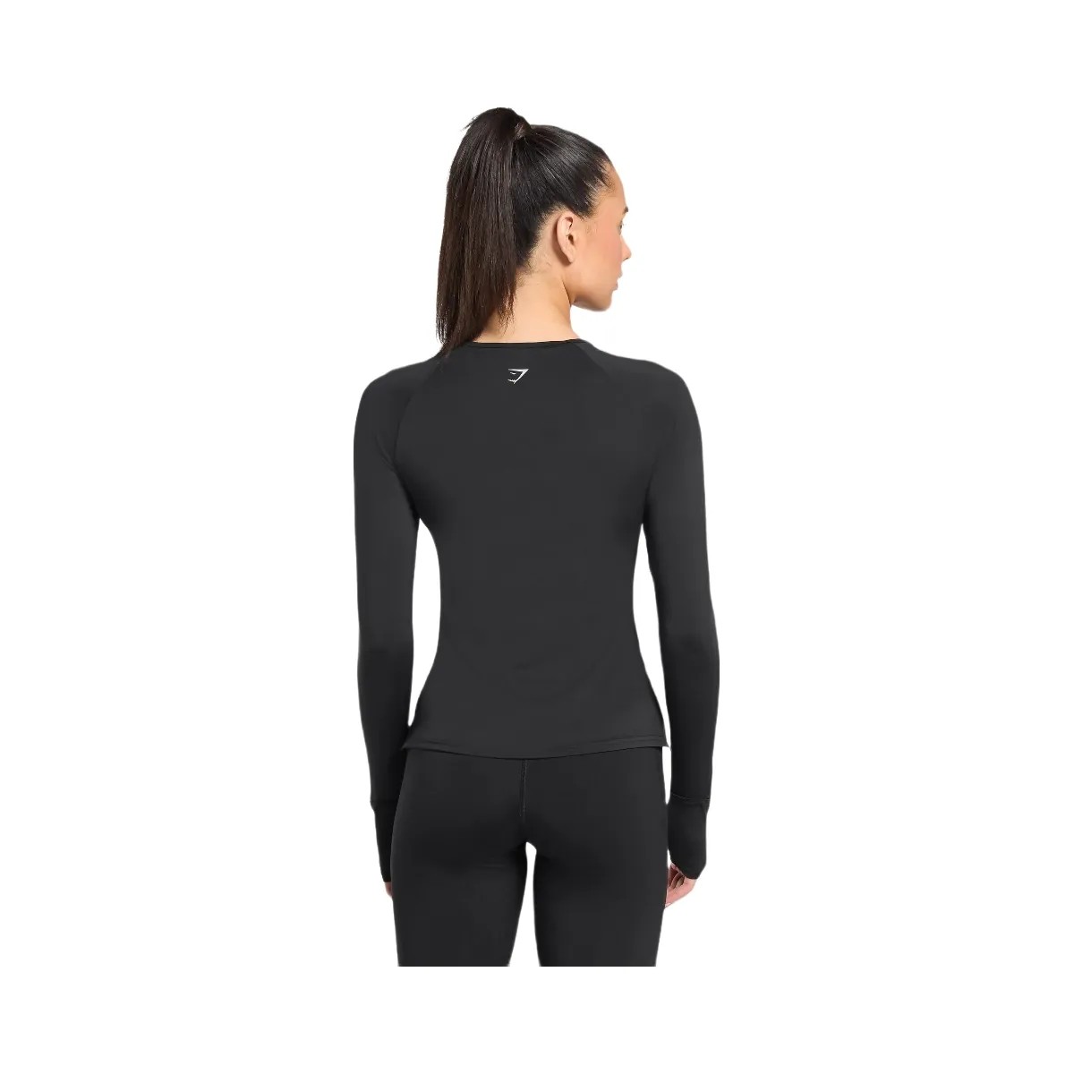 Gymshark Running Long Sleeve Top - Black - HypeFly India View 2