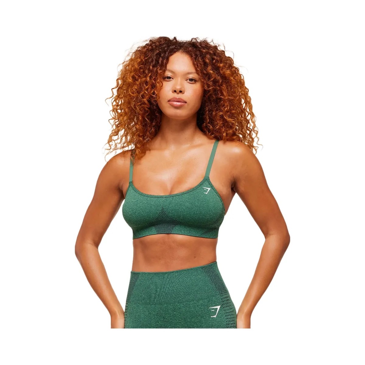 Gymshark Vital Sports Bra - GS Lift Green/ Marl - HypeFly India View 5