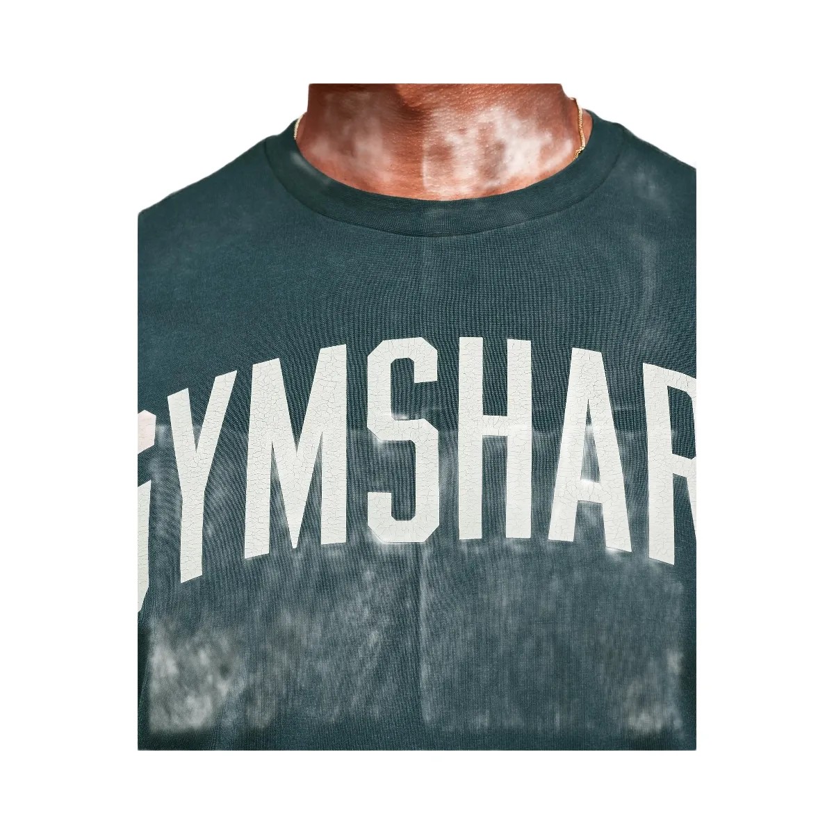 Gymshark Worn Graphic Long Sleeve T-Shirt - Deep Petrol Blue - HypeFly India View 5