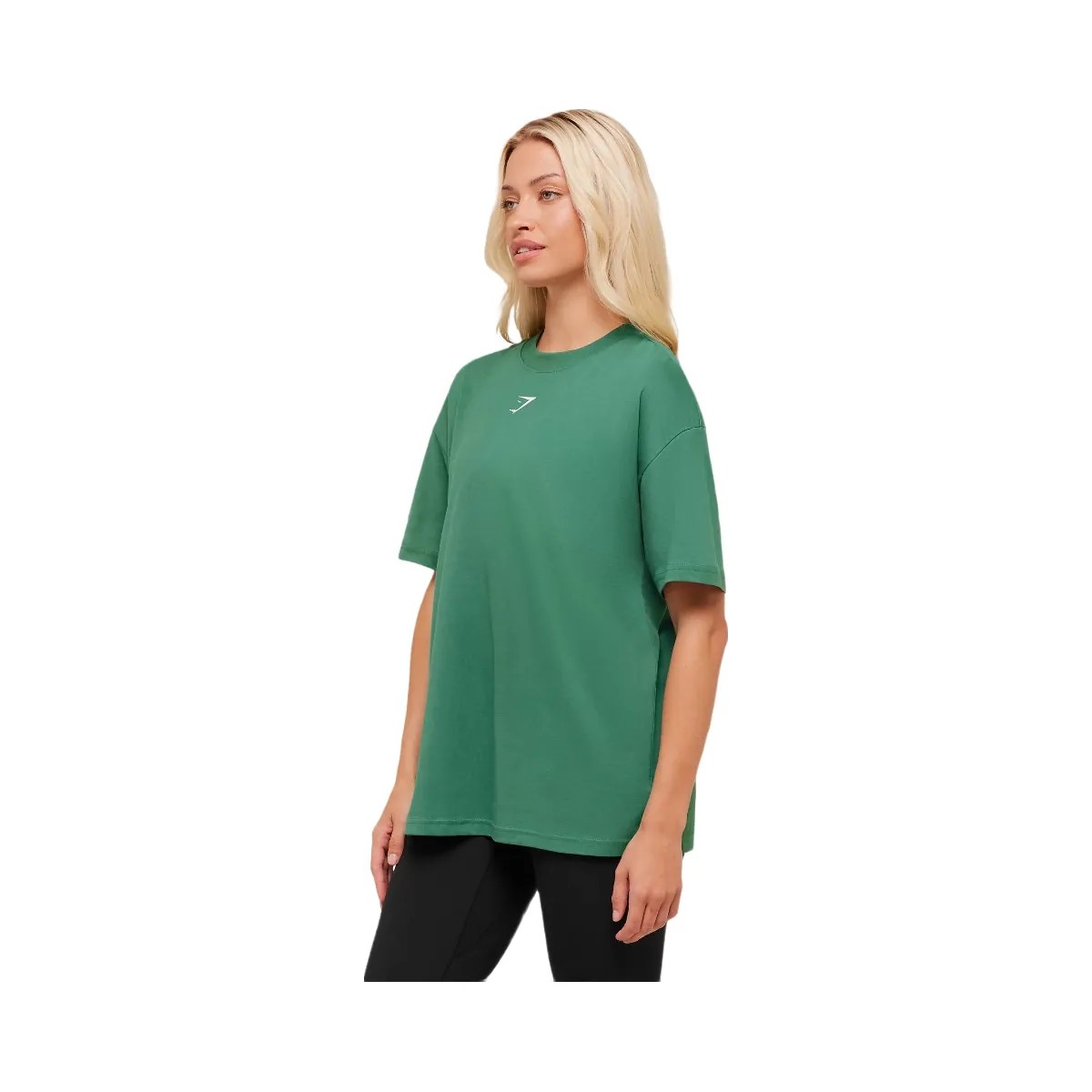 Gymshark Trace Graphic Oversized T-Shirt - Lift Green - HypeFly India View 3