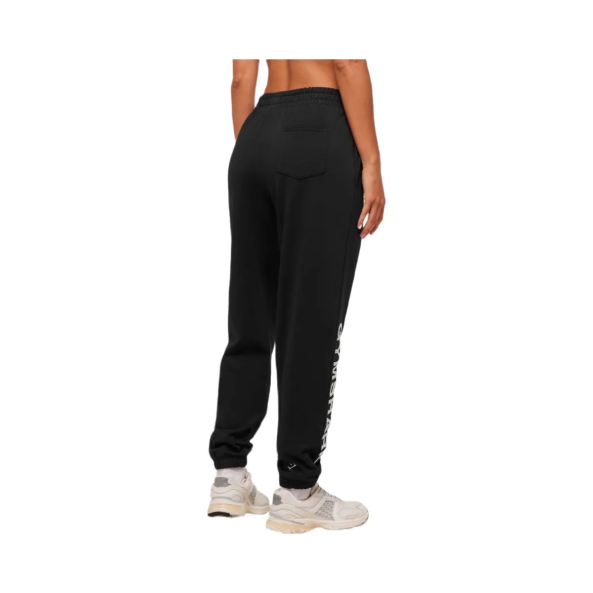 Gymshark Embroidered Logo Joggers - Black - HypeFly India View 2