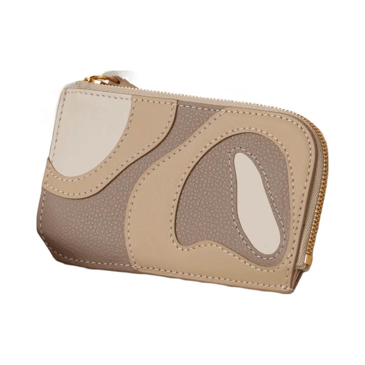 Polene Atla Card Holder Trio Taupe - HypeFly India View 3