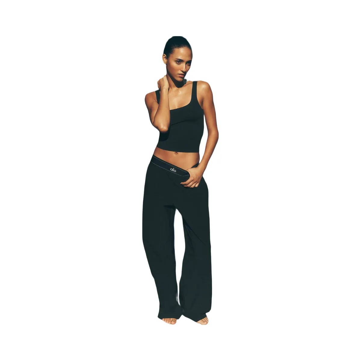 Alo Women's Suit Up Trouser (Long) - Black - HypeFly India View 5